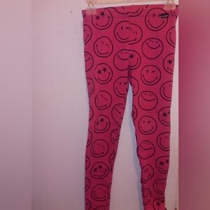 Gap Girls Smilly World Leggings Size L  Pink Color
